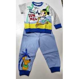 Pigiama Bambino Topolino 2 Anni Disney Cotone Azzurro WD10119 Disney