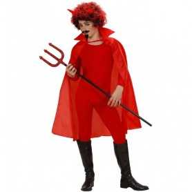 Mantello Diavolo Bambino Rosso 100 cm con Colletto 5515R Widman