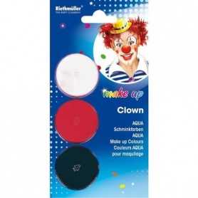 Trucchi ad Acqua Bambini e Adulti per Viso e Corpo Rosso Bianco e Nero 24 ml 5722