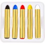 Matite Trucco Bambini e Adulti per Viso e Corpo 5 Matite Colorate 11 ml 50001 Widmann