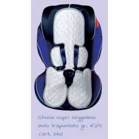 Copri Seggiolino Auto Universale in Spugna 9-36 kg e 15-36 kg Bianco TecnoBaby