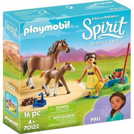 Playmobil Spirit 70122 Pru con Cavallo e Puledro 4 Anni+