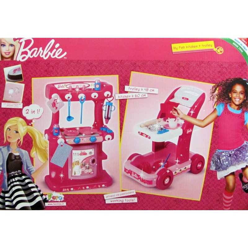 Cucina Giocattolo Barbie con Carrello per il Tè 3 Anni+ Faro