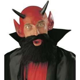 Costume Diavolo Bambino Set con Copricapo, Dentiera, Barba e Baffi 2847J Widmann