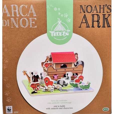 Arca di Noe in Legno Bambini con Animali WWF 18 Mesi+ 36419 ODS