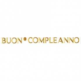 Festone Buon Compleanno Oro 2.8 metri 54487 Givi