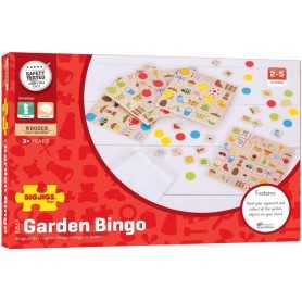 Tombola Figurata per Bambini in Legno Garden Bingo BJ554 Bigjigs 3 Anni+