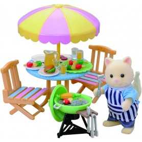 Sylvanian Families Set Barbecue Giardino 4869 Epoch 3 Anni+