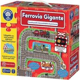 Pista Puzzle Trenini Gigante con Diverse Configurazioni OT289 Bigjigs 3 Anni+