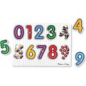 Puzzle in Legno per Bambini Numeri Giochi ad Incastro 8 Pezzi 13273 Melissa & Doug 3 Anni+