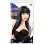 Parrucca Nera Lunga Liscia con Frangia Widmann Vogue 01821
