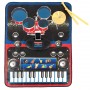 Tastiera Musicale Tappeto con Batteria 90x69 cm 43700 De.Car 3 Anni+