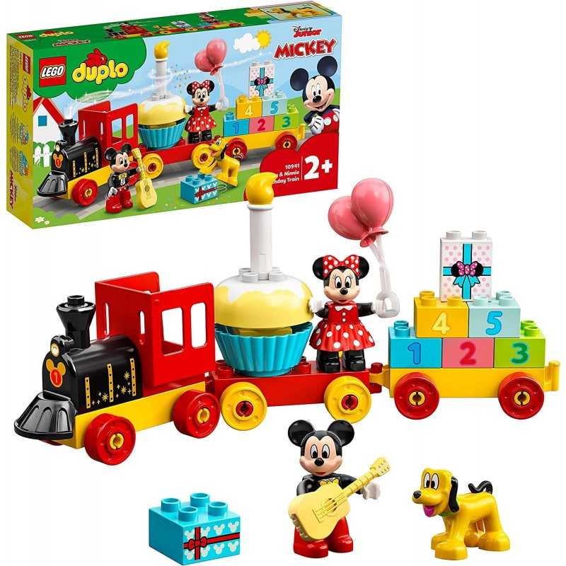 Lego Duplo Disney 10941 Treno del Compleanno di Topolino e Minnie 2 Anni+