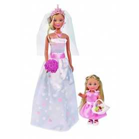 Steffi Love Sposa con Bambola Evi Wedding Day 105733334 Simba 3 Anni+