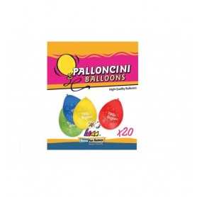 Palloncini Tanti Auguri Biodegradabili 20 Pezzi Large 79502 Rocca