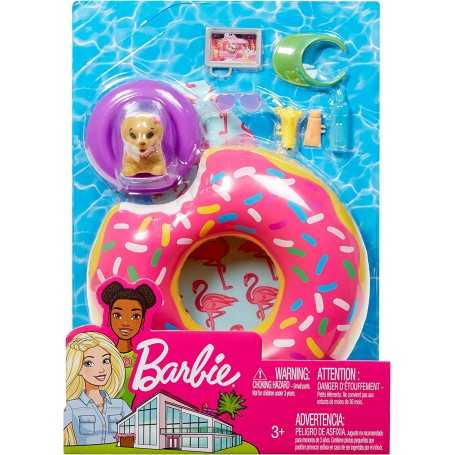 Barbie Arredamento Ciambella Donut Galleggiante FXG38 Mattel 3 Anni+