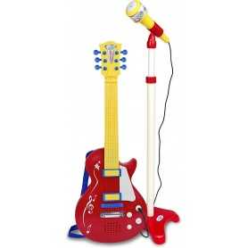 Chitarra Bontempi Elettronica con Microfono Rock Guitar 245832 3 Anni+