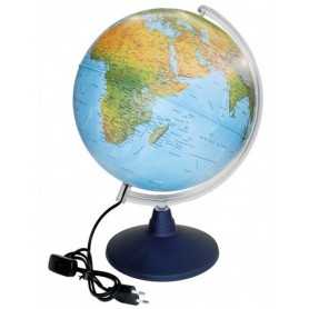 Mappamondo Luminoso 25 cm Cartina Fisica Italiano Nova Rico