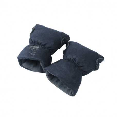 Guanti per Passeggino Invernali Blu Melange Deluxe