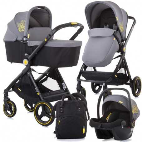 Chipolino Elite 3 in 1 Asphalt Grigio Trio 2023 con Borsa in OMAGGIO