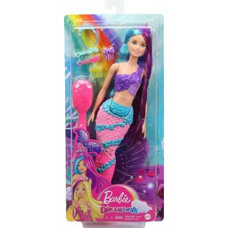 Barbie Dreamtopia Sirena Principessa con Capelli Arcobaleno GTF39 Mattel 3  Anni+