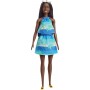Barbie The Ocean Afroamericana con Vestito Azzurro e Accessori JRB37 Mattel 3 Anni+