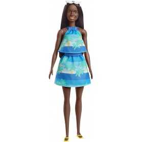 Barbie The Ocean Afroamericana con Vestito Azzurro e Accessori JRB37 Mattel 3 Anni+