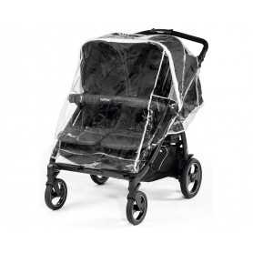 Parapioggia per Passeggino Gemellare Peg Perego Rain Cover Book For Two
