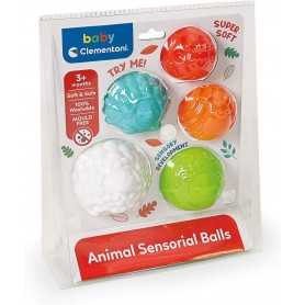 Palline Sensoriali Neonato Clementoni Animal Sensorial Balls Baby 17454 3 Mesi+