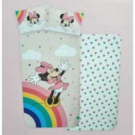 Lenzuola Minnie Letto Singolo 3 Pezzi Disney Arcobaleno 52488 Disney Home