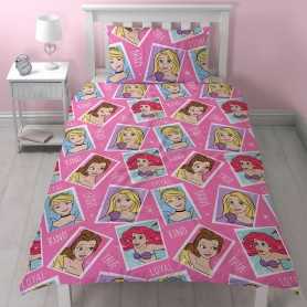 Copripiumino Singolo Principesse Disney 135x200 cm Reversibile Princess 2377