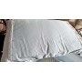 Paracolpi Piumone Lettino Neonato Azzurro e Bianco Ricamato Cuori Sfoderabile Set 4 Pezzi con Cuscino Willy