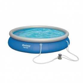 Piscina Bestway 366x76 cm Fast Set Autoportante con Pompa per la Pulizia 57274