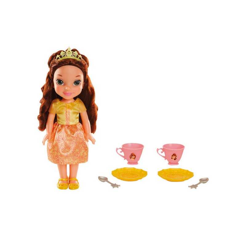 Bambola Disney Princess Belle Tea Time 35 cm con Set da Te e Accessori  95407 Jakks Pacific