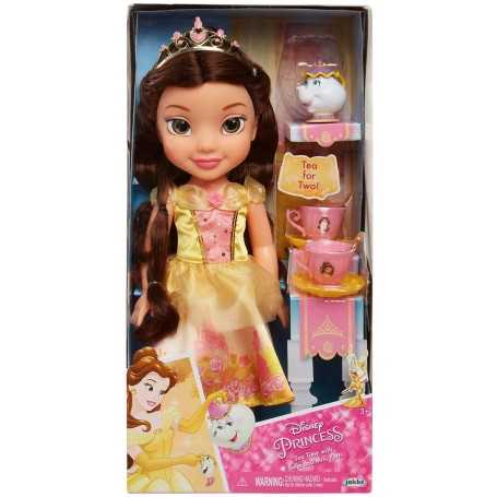 Bambola Disney Princess Belle Tea Time 35 cm con Set da Te e Accessori  95407 Jakks