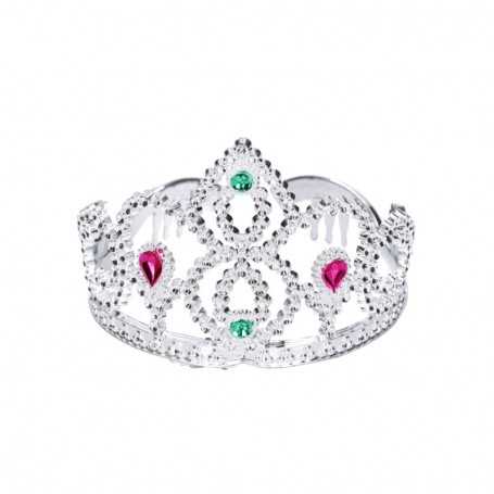 Corona da Principessa per Bambina Tiara Argento 16819 Fiestas Guirca