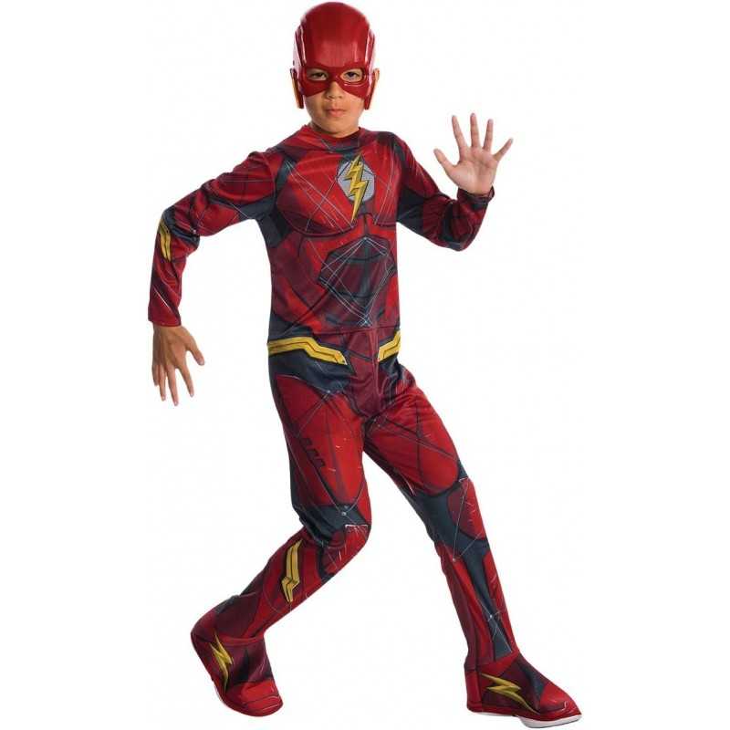 Costume Flash Bambino 5-7 Anni 116-122 cm con Maschera Justice League  Taglia M Originale DC 630861 Rubie's