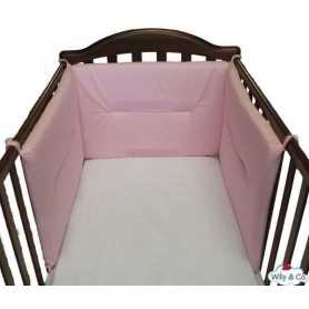 Paracolpi Lettino Neonato Rosa 3 Lati 180x40 cm 661.1 Willy