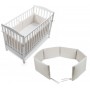 Paracolpi Giroletto Italbaby Lettino Neonato Beige 360x40 cm 6 Lati