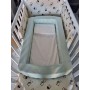 Riduttore Lettino Antisoffoco Neonato Culla Portatile Verde 50x85 cm con Materasso e Cuscino 0 Mesi+