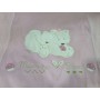 Copertina Culla in Ciniglia Invernale Bambina Rosa Volpi 80x100 cm CO736 Pastello