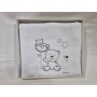 Copertina Pile Neonato Carrozzina Bianca Orsetti Blu 65x80 cm 210055 Italbaby