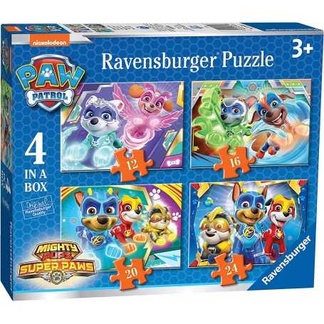 Puzzle Ravensburger Paw Patrol 4 Puzzle Box da 12-16-20-24pz 03029 3 Anni+