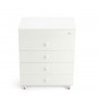 Fasciatoio Cassettiera Asia Cam Bianco in Legno 4 Cassetti Fasciatoio 240 Orso C915006