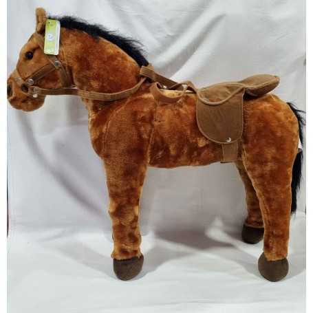Peluche Cavallo Grande Cavalcabile con Suoni 70 cm Paris Colibrì 3 Anni+