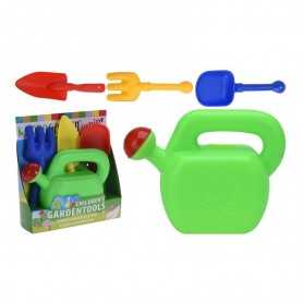 Set Giardinaggio Per Bambini Giocattolo con Annaffiatoio Rastrello e Palette 038585