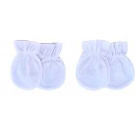 Guanti Neonato Antigraffio Cotone Ellepi Bianco 2 Paia 0-3 Mesi BE1001
