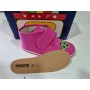 Pantofole Bambina 23 Rosa Chiuse con Velcro in Tela Made in Italy 350 Pokerino
