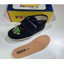 Pantofole Bambino 34 Blu Chiuse con Velcro in Tela Made in Italy 350 Pokerino
