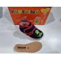 Pantofole Bambino 22 Blu e Rosso Chiuse con Velcro in Tela Made in Italy 350 Pokerino